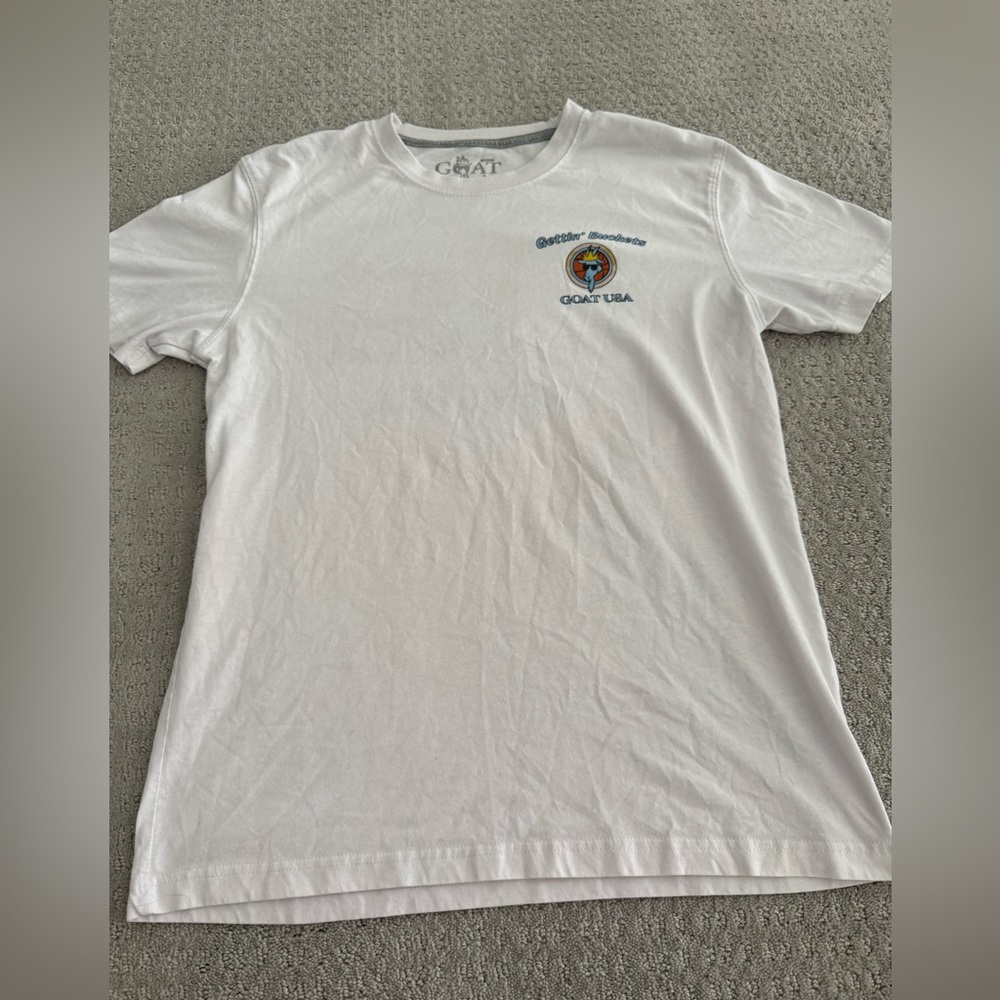GOAT USA White Men's T-Shirt “Gettin’ Buckets”